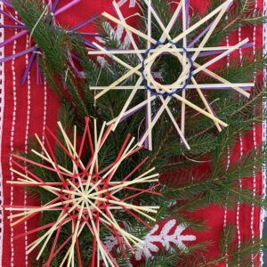 Ukrainian Straw Snowflake Ornaments (Adults 18+)